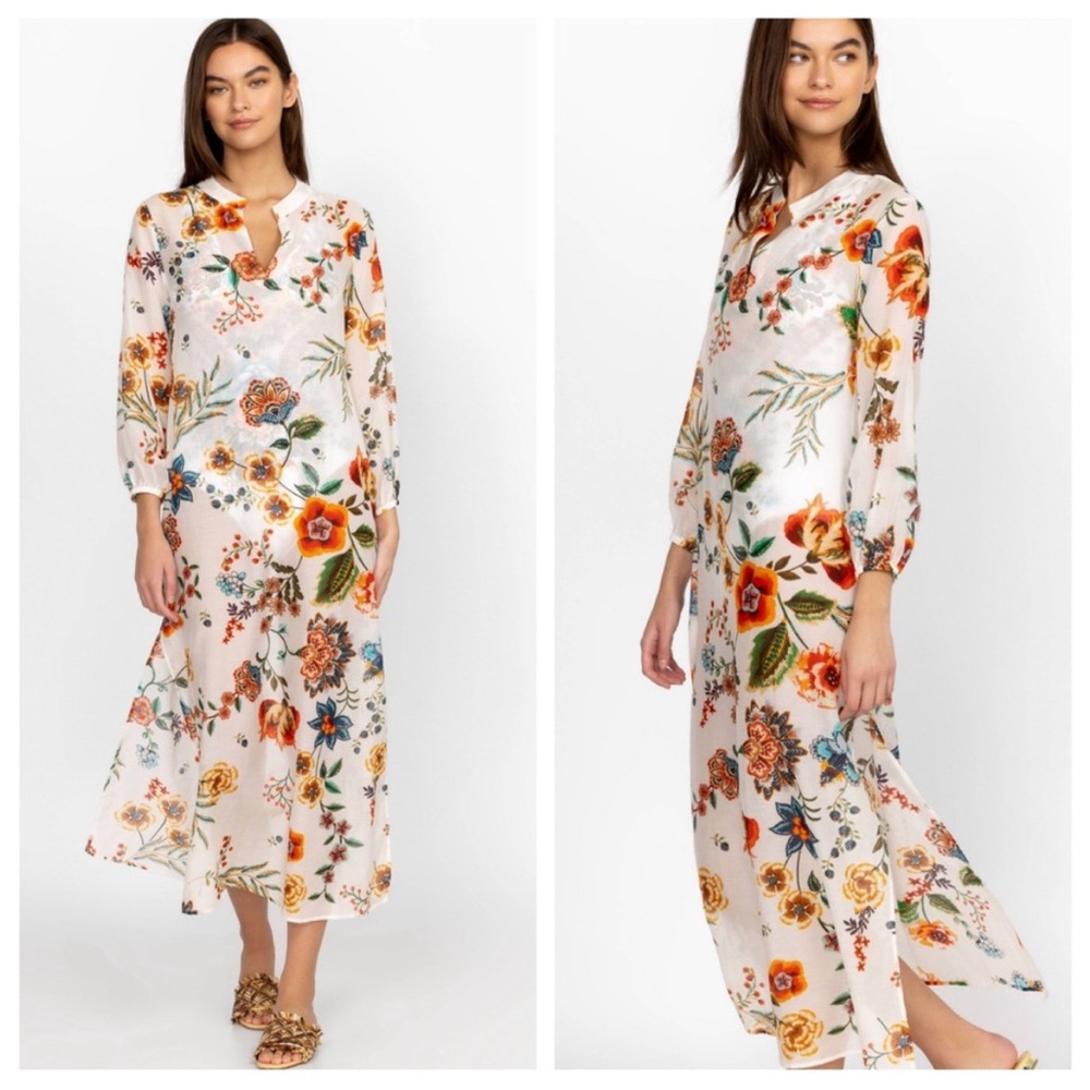 JohnnyWas Ardella Puff Sleeve Maxi Dress